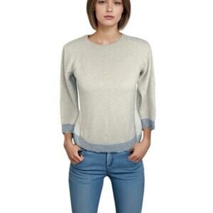 Rosso35 tan cashmere merino wool sweater neutral casual preppy quiet luxury